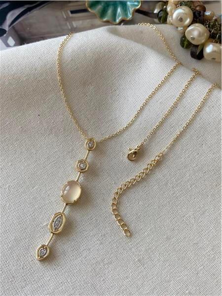 Lilac Moon Drop Necklace
